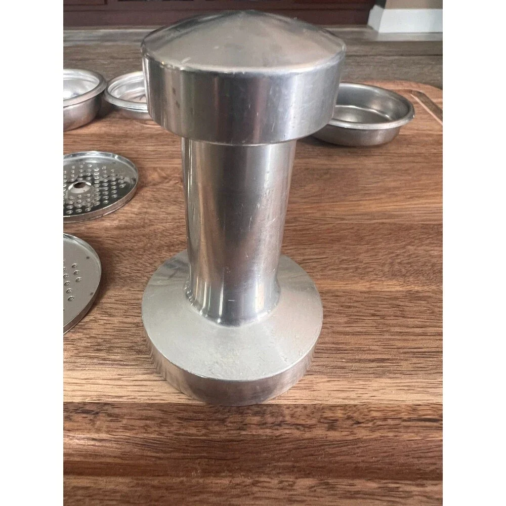 58mm Portafilter Double Espresso Accessory Lot Heavy Tamper Baskets and Screens